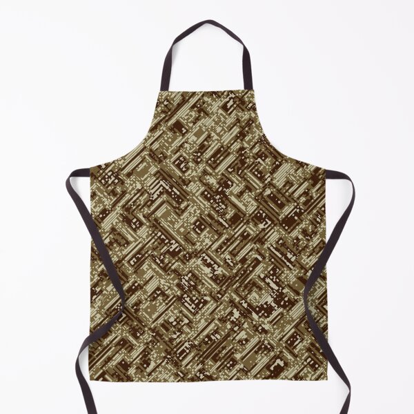 Item preview, Desert Camouflage Distorted Lines Patterns in Green, Brown and Sand designed and sold by ShopieHome.