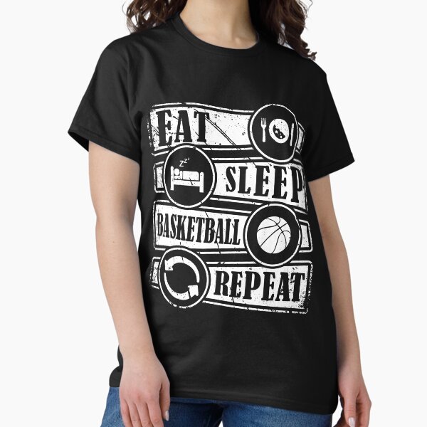 Item preview, Eat Sleep Basketball Repeat designed and sold by HLHStudio.