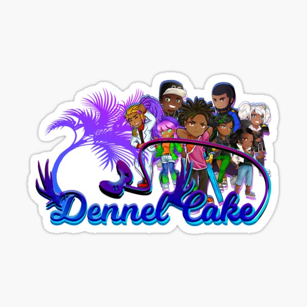 Dennel Cake Logo & Friends Sticker