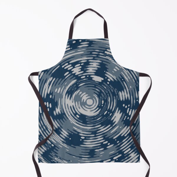 Item preview, Winter Camouflage Circles Sketch Patterns in Blue Shades designed and sold by ShopieHome.