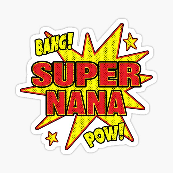 Super Nana Drôle Super Hero Power Grandma Sticker