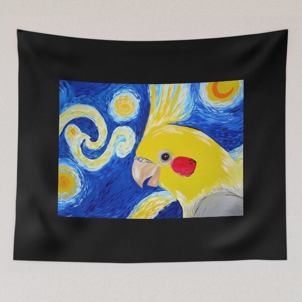 Item preview, Stary Cockatiel Print designed and sold by cathyartist.