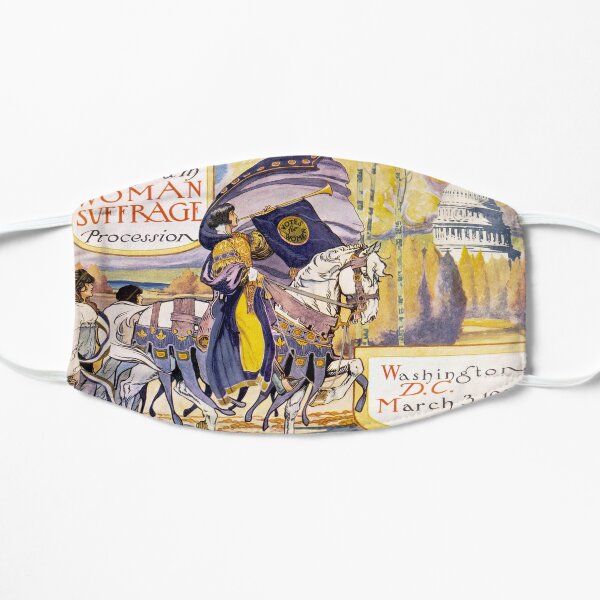 1913 Women's March On Washington - Votes For Women Circa 1913 - Women's Suffrage Flat Mask