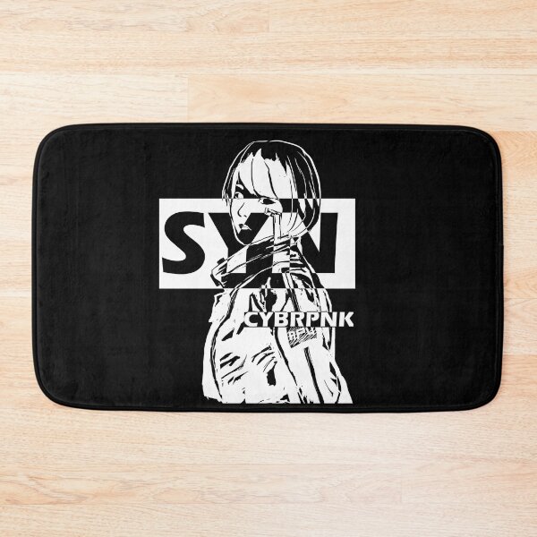 Cyberpunk Girl Bath Mat