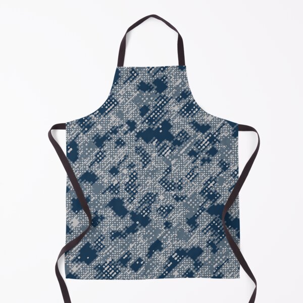 Item preview, Winter Camouflage Dots Sketch Patterns in Blue Shades designed and sold by ShopieHome.