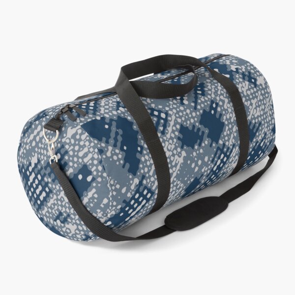 Item preview, Winter Camouflage Dots Sketch Patterns in Blue Shades designed and sold by ShopieHome.