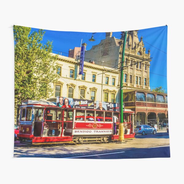 Item preview, Bendigo Tram passing by the Shamrock Hotel designed and sold by Steven Jodoin.