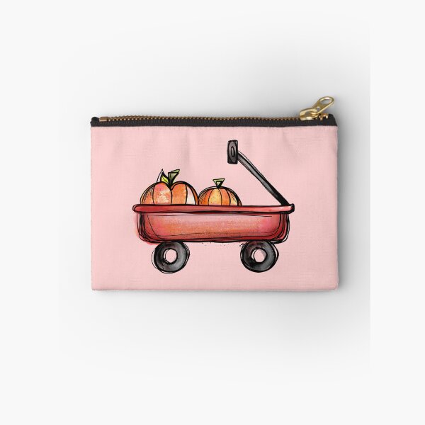 Item preview, Fall Autumn Little Red Wagon with Pumpkins designed and sold by bbpatterns.