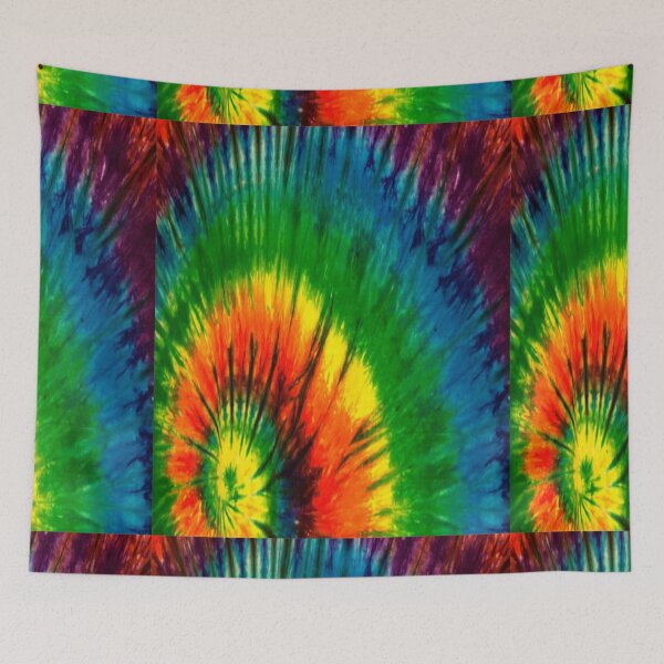 Item preview, tie dye trippy acid print mask, tie dye trippy acid print shirt, tie dye trippy acid print leggings, tie dye trippy acid print tapestry designed and sold by charmingthreads.