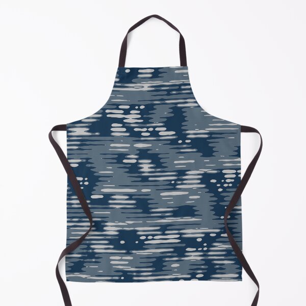 Item preview, Winter Camouflage Lines Sketch Patterns in Blue Shades designed and sold by ShopieHome.