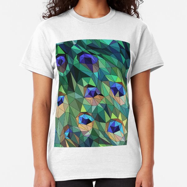 Peacock Feather Abstract Classic T-Shirt