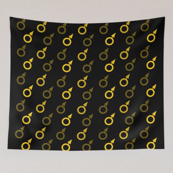 Item preview, Gold male sign pattern on black background designed and sold by Stéphane  Thirion.