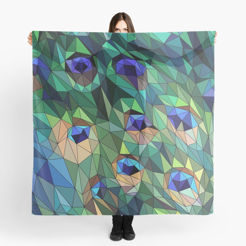 Peacock Feather Abstract Scarf