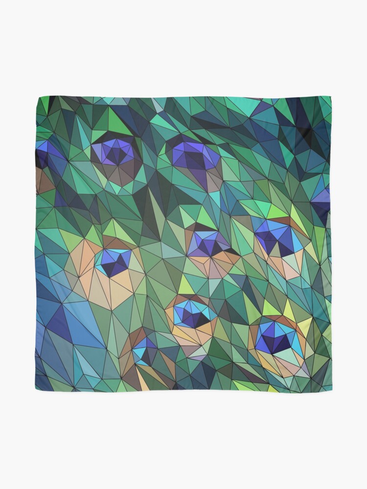 Alternate view of Peacock Feather Abstract Scarf