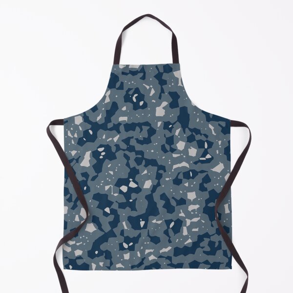 Item preview, Winter Camouflage Stained Glass Patterns in Blue Shades designed and sold by ShopieHome.