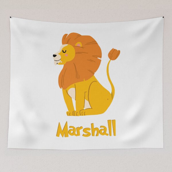 Item preview, Marshall Lion Baby Boy Wild Animal Name designed and sold by HelloFromAja.