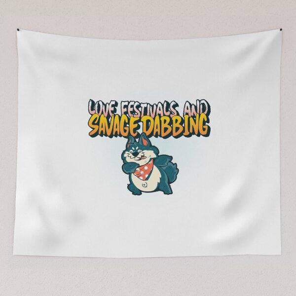 Item preview,  Love festivals and  dabbing, dancing  cartoon puppy, dog designed and sold by RoManSmArt.