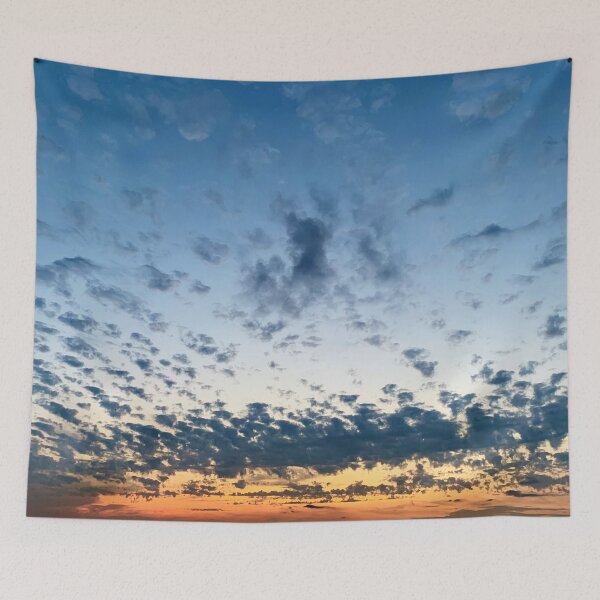 Item preview, Scattered Clouds Blue Sky Sunset designed and sold by MiaoMiaoYu.