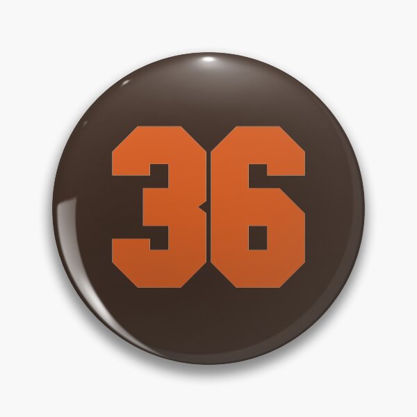Item preview, 36 Number Cleveland Sports Thirty-Six Brown Jersey designed and sold by HelloFromAja.