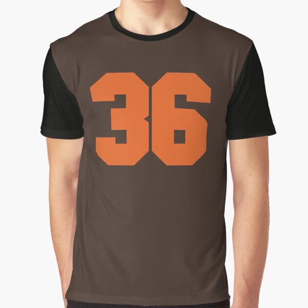 Artikel-Vorschau von 36 Nummer Cleveland Sports Sechsunddreißig braunes Trikot, designt und verkauft von HelloFromAja.