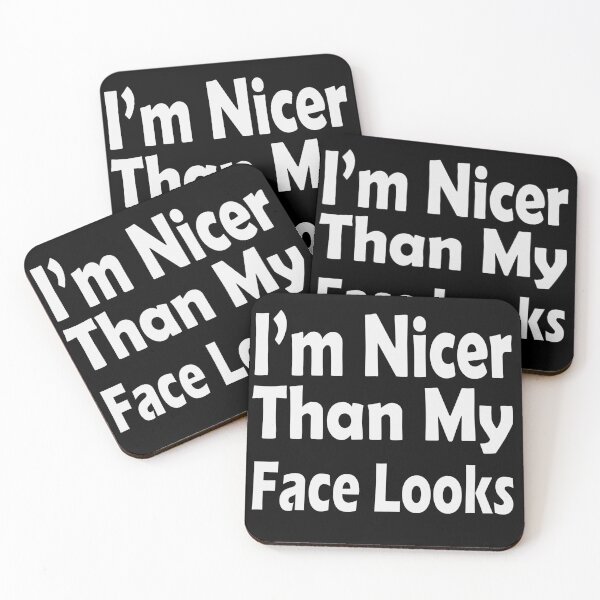 Item preview, I’m Nicer Than My Face Looks T-Shirt designed and sold by kalam-store.