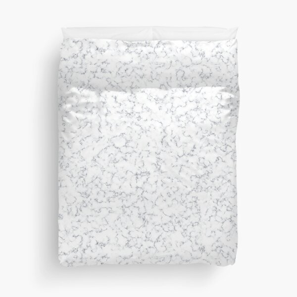 Marble white Duvet Cover