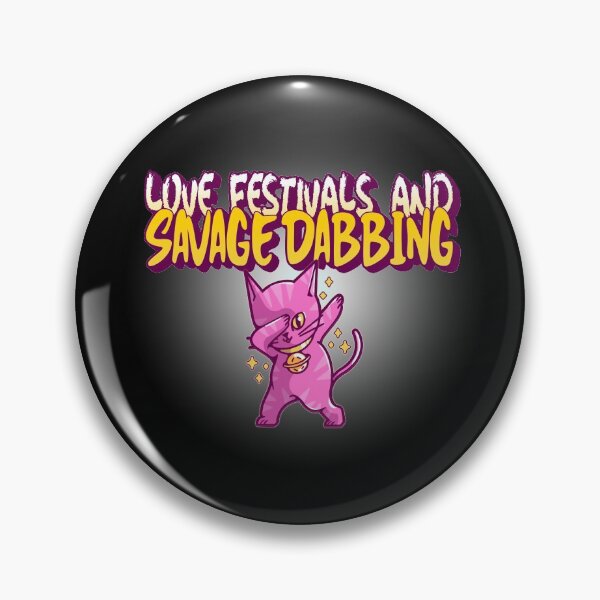 Item preview,  Love festivals and  dabbing, dancing pink cat designed and sold by RoManSmArt.