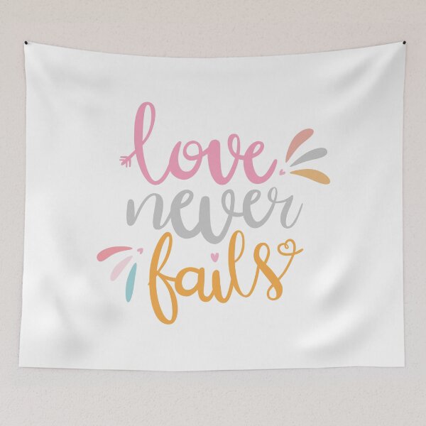 Item preview, Love never fails designed and sold by themoodydecor.