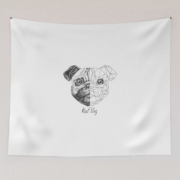 Item preview, Kief Pug Geometric Shape designed and sold by kief-clothes.