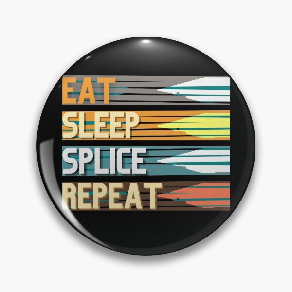 Item preview, Funny Vintage Eat Sleep Splice Repeat Fiber Optic Cable Splicer designed and sold by ekclothings.