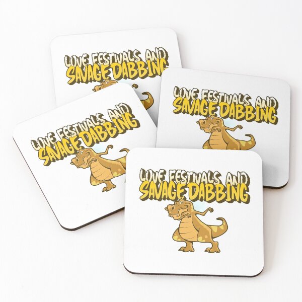 Item preview,  Love festivals and  dabbing, dancing  cartoon dinosaur, t-rex designed and sold by RoManSmArt.
