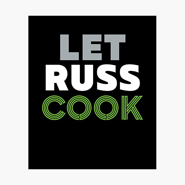Item preview, Let Russ Cook Seattle Football Quarterback Number 3 designed and sold by MPowerTeez.