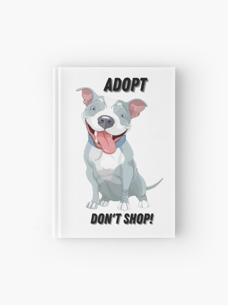 pit bull dog lovers for kids cute happy pit bull puppy adopt don t shop blue nose pit bull puppy dog for kids who love dogs and animals hardcover journal by switchbitch