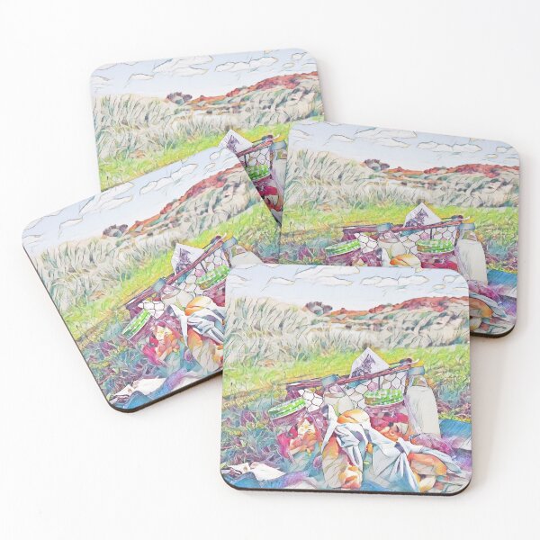 Item preview, Picnic Time: Vintage Picnic Scene Illustration designed and sold by Galathi Designs.