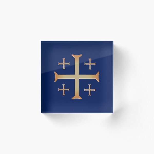 Jerusalem Cross4 Acrylic Block