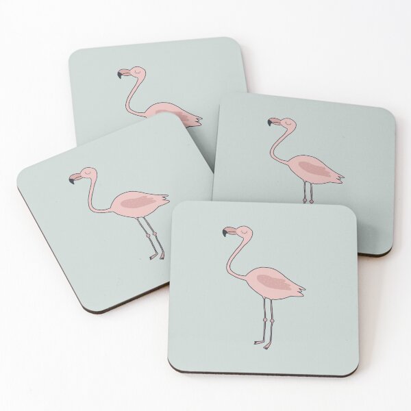 Item preview, Cute flamingo pattern and sticker pack designed and sold by JokeGysen.