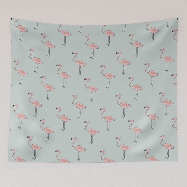 Item preview, Cute flamingo pattern and sticker pack designed and sold by JokeGysen.