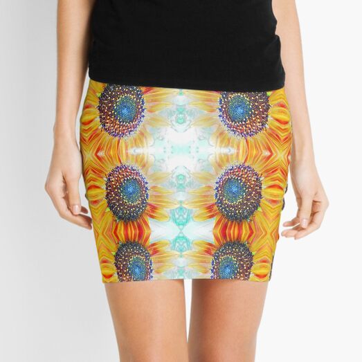 Sunflowers 9 - Design 1 Mini Skirt