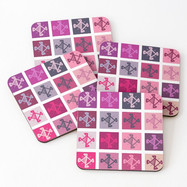 Item preview, Magenta, plum, jam, sepia pattern Original sign Tale Check Gingham Plaid  designed and sold by irusca_ artworks.