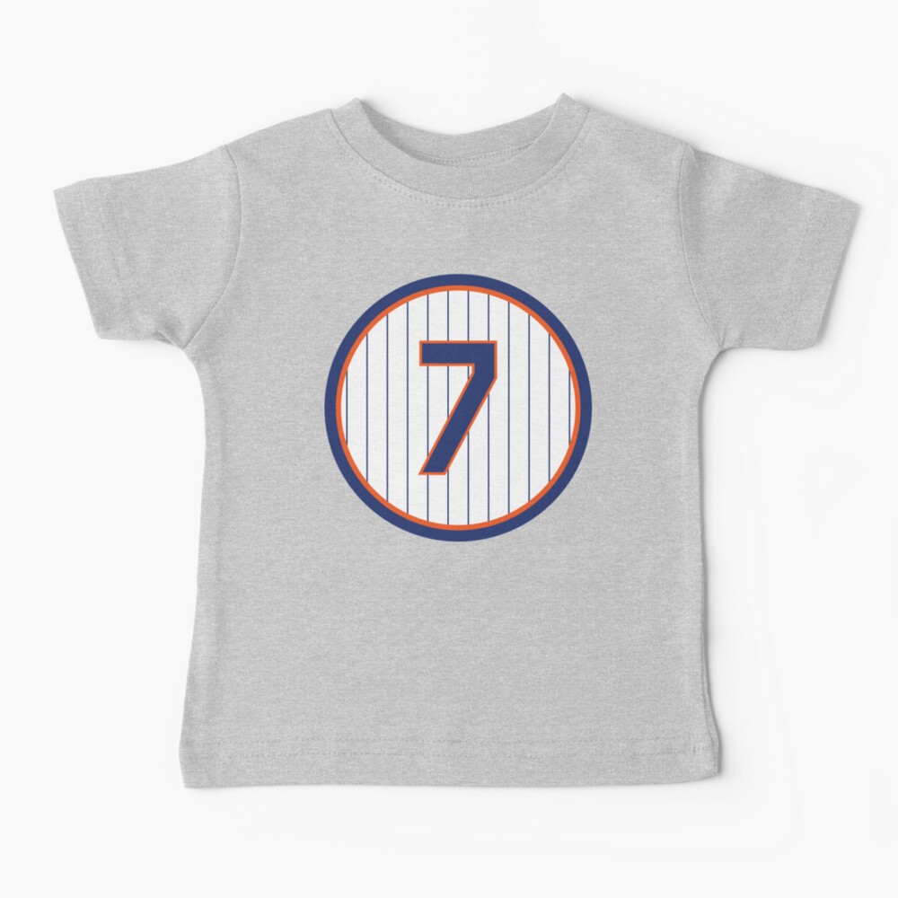 Jose Reyes #7 Jersey Number Baby T-Shirt for Sale by StickBall