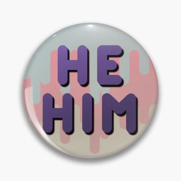 Item preview, Retro pronouns He/Him designed and sold by sammyspam.