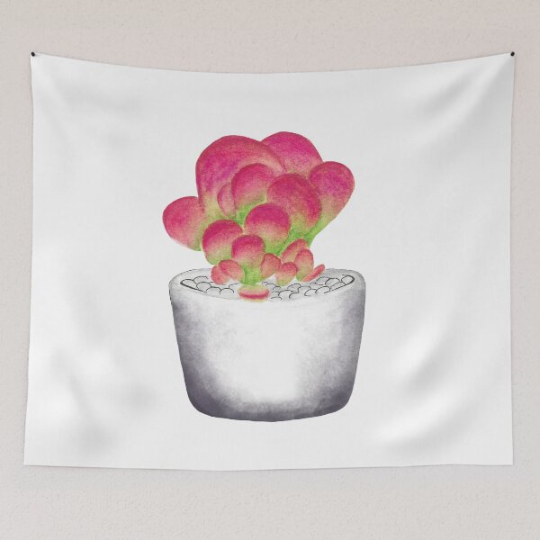 Item preview, Watercolor "Flapjack" Succulent designed and sold by artbychojay.