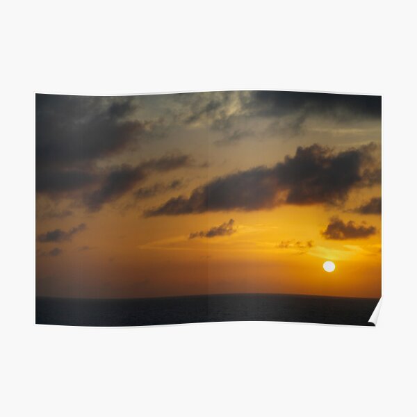 Caribbean Sunset Poster