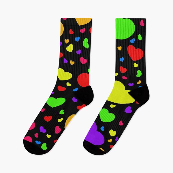Item preview, Rainbow Hearts Explosion Dark Version designed and sold by MousseFashion.