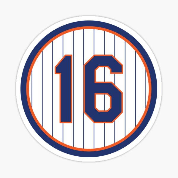 "Dwight Gooden 16 Jersey Number" Sticker for Sale by StickBall Redbubble