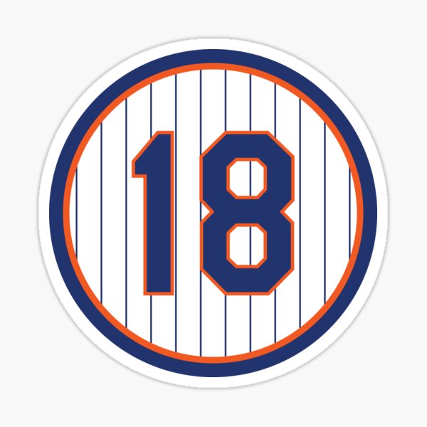 New York Mets Darryl Strawberry #18 2020 Mlb Gradient Orange