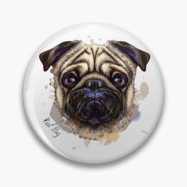 Item preview, Kief Pug Watercolor designed and sold by kief-clothes.