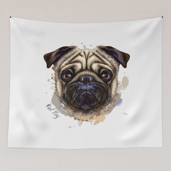 Item preview, Kief Pug Watercolor designed and sold by kief-clothes.