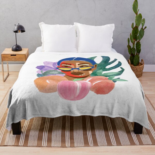 Item preview, Polynesian girl and watercolor peaches designed and sold by SpicyCherrys.