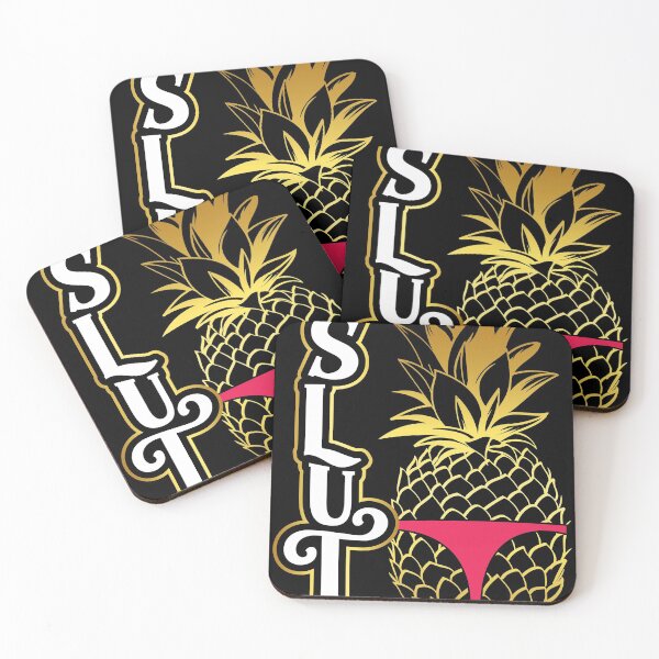 Item preview, Funny Vintage Pineapple Slut Yellow G-String print designed and sold by Lisbob.